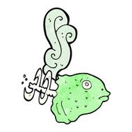 cartoon smelly old fish head N4