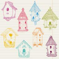Doodle Bird Houses