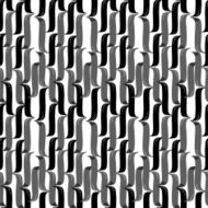 Seamless brush pen hand drawn doodle pattern Vector background N37