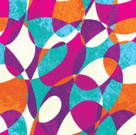 Colorful vintage vector pattern