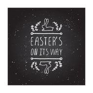 Hand-sketched easter typographic element N10