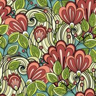 Vector seamless floral pattern N203