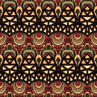 Seamless Abstract Tribal Pattern (Vector) N6