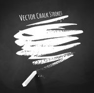 Hand drawn chalk strokes on chalkboard background