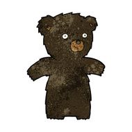 cute cartoon black bear N71