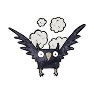 cartoon spooky bird N8