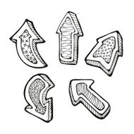 arrows doodle set N34
