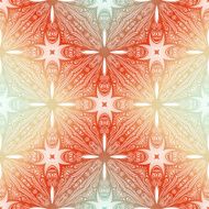 Seamless Abstract Tribal Pattern (Vector) N7