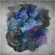musical art paint background N2