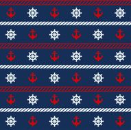 Seamless pattern with nautical elements N9