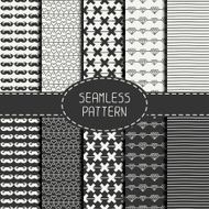 Set of hipster geometric seamless pattern Paper for scrapbook Background