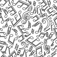 Vector musical pattern with notes N4