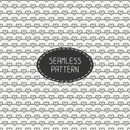 Romantic line seamless pattern with hearts Paper for scrapbook Background N2