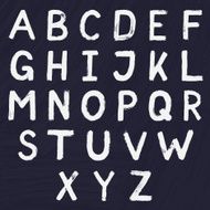 Hand drawn alphabet design N3