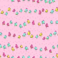 cute little chicks seamless pattern N4