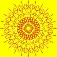 abstract yellow circle pattern for design