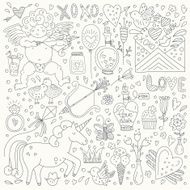 Valentines Day Doodle Collection N4
