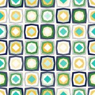 seamless doodle dots geometric tiles pattern N4