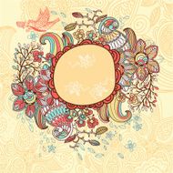 vector floral frame