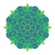 Mandala of leaves N6