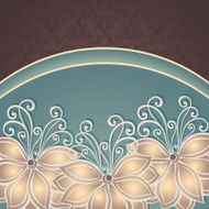Vector Colored Floral Background Hand Drawn Texture N84