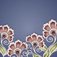 Vector Colored Floral Background Hand Drawn Texture N85