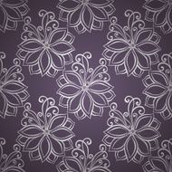 Seamless Floral Pattern (Vector) Hand Drawn Texture N172