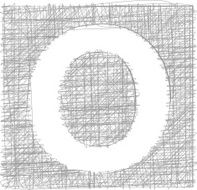 Freehand Typography Letter o N4