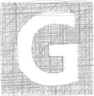 Freehand Typography Letter g N4