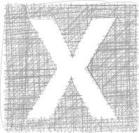 Freehand Typography Letter x N6