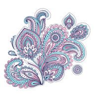 Beautiful Indian paisley ornament N6
