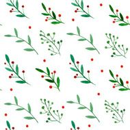 Watercolor floral seamless pattern N10