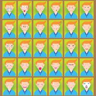 Emotion man icons