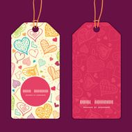 Vector doodle hearts heart silhouette pattern frame N27