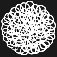 Black And White Tangle Background