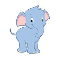 cartoon baby elephant N15
