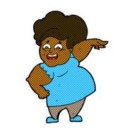 comic cartoon oveweight woman N3