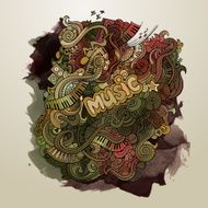 musical art paint background N3