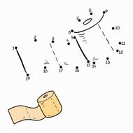 Numbers game (toilet paper)