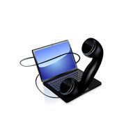 Laptop and phone icon Vector