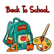 Back to school education icons cartoon set N10