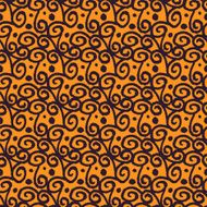 Abstract seamless pattern with waves and circles