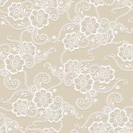 Flower seamless vector ornament N2