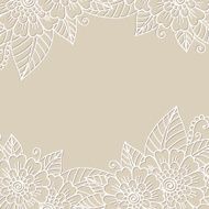 Flower ornament frame N2