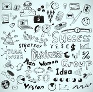 Vector business doodles N5