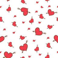 Valentine seamless pattern of hearts N5