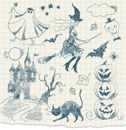 Halloween Doodles N16