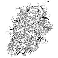 Doodles Love vector sketch N3