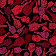 Alcohol theme seamless background Whiskey bottles pattern N2
