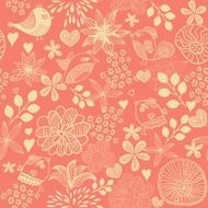 Retro floral seamless background N11